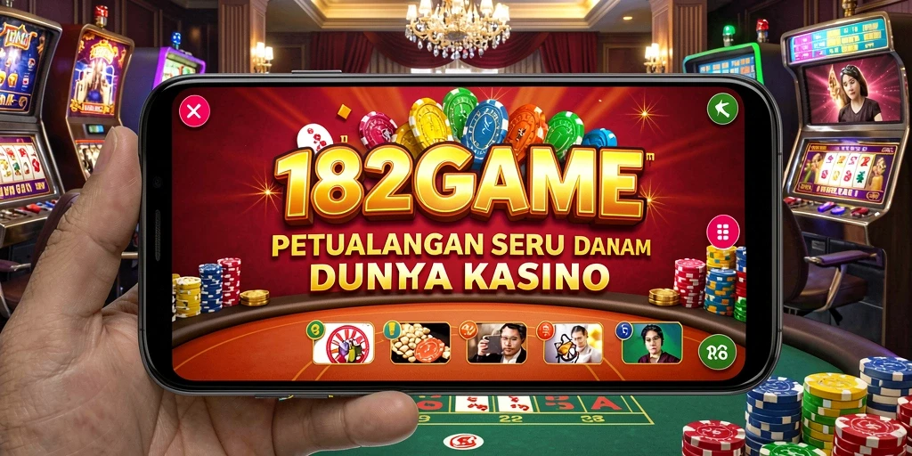 Tampilan utama 182GAME dengan berbagai pilihan permainan Kasino.