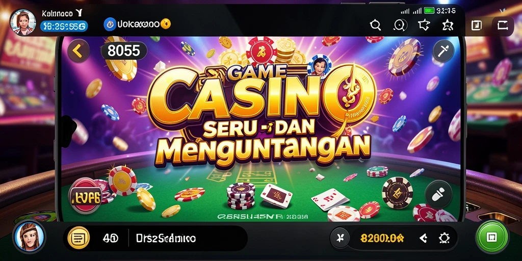 Tampilan gameplay utama 8055 yang menarik dan seru.