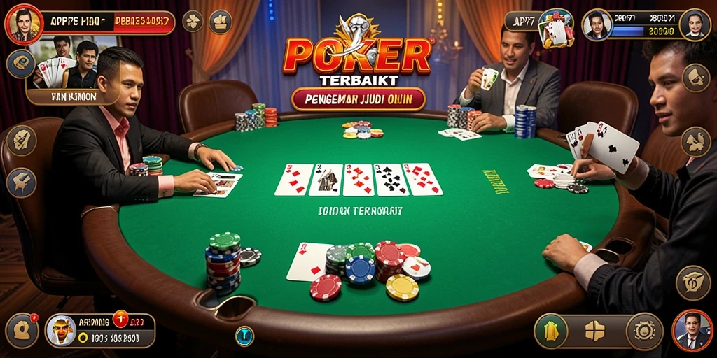Screenshot API77 menampilkan gameplay poker yang menarik dan interaktif.