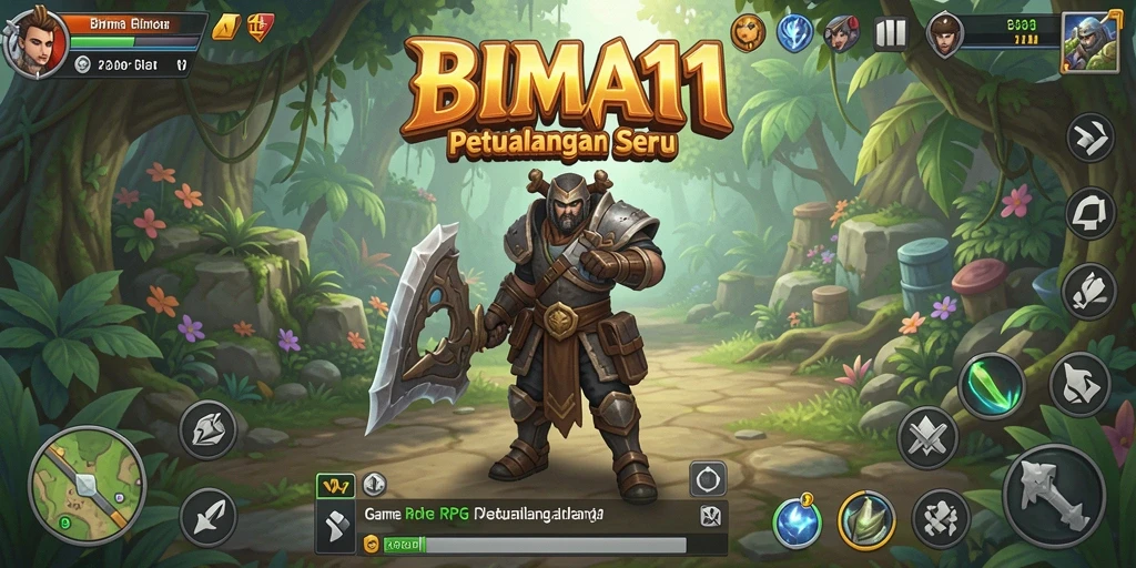 Tampilan gameplay BIMA11 yang menarik dengan aksi RPG yang seru.