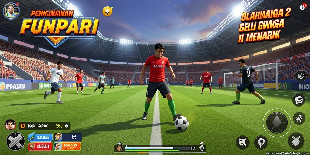 Tampilan gameplay yang menegangkan dan interaktif dalam FUNPARI.