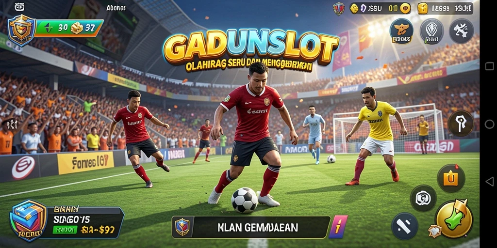Tampilan gameplay GADUNSLOT yang mendebarkan dan penuh aksi.
