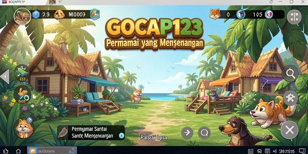 Tampilan gameplay menarik dari GOCAP123 yang menyenangkan.