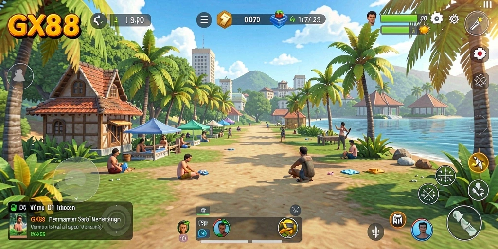 Tampilan menarik dari gameplay <strong>GX88</strong> yang menghibur.