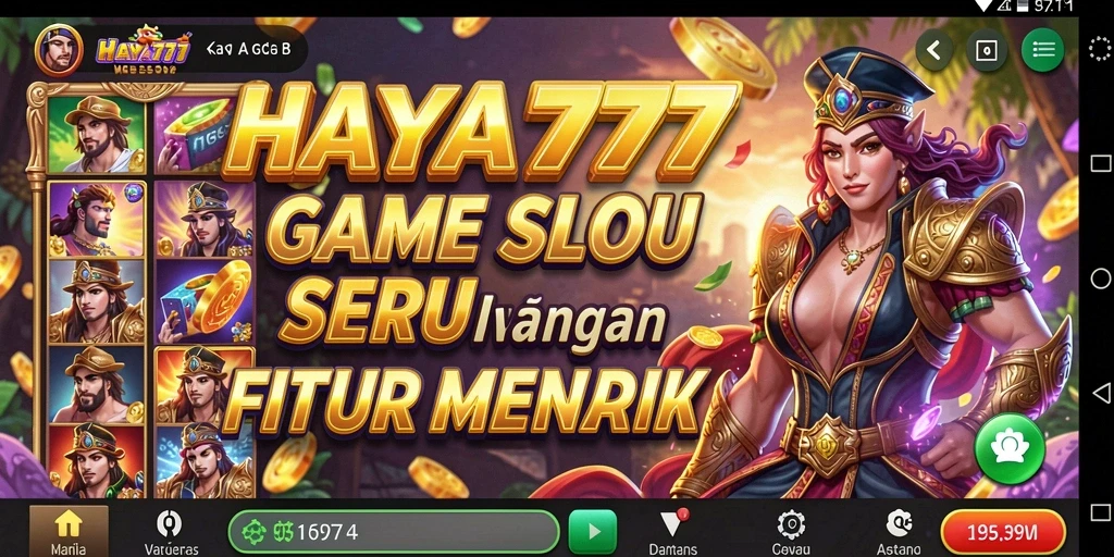 Tampilan gameplay HAYA777 yang menawan dengan fitur Slot menarik.
