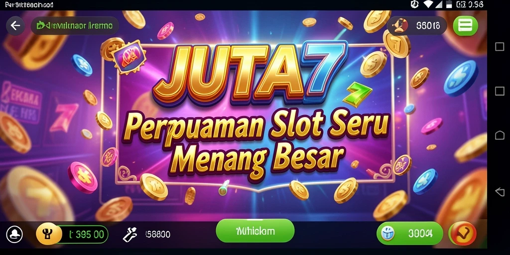 Tampilan gameplay JUTA7 yang menampilkan putaran slot yang menarik.