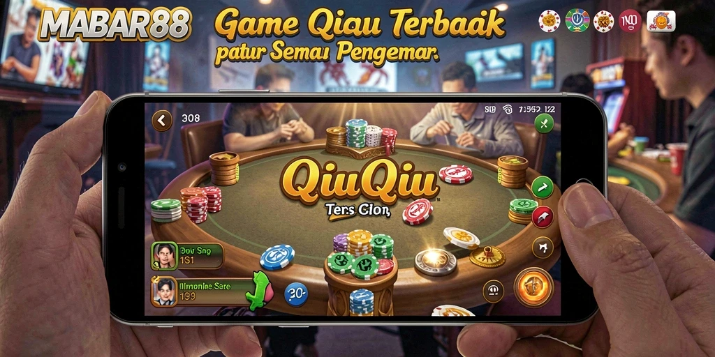 Screenshot utama MABAR88 memperlihatkan gameplay QiuQiu yang seru.
