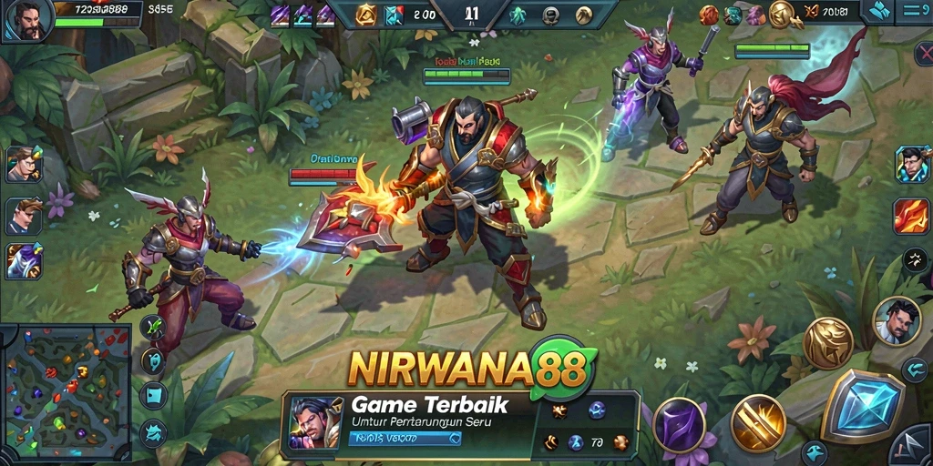 Gameplay MOBA yang seru dan menegangkan di NIRWANA88.