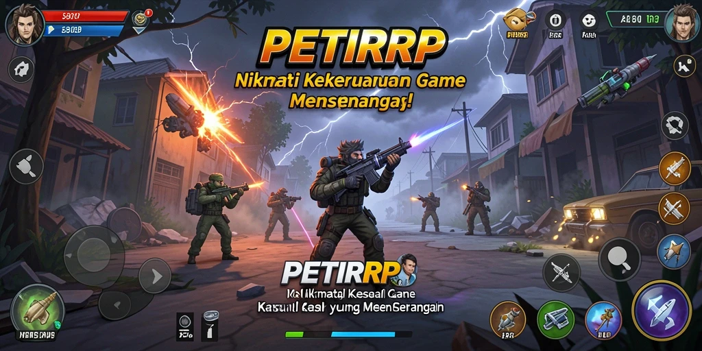 Tampilan gameplay seru dan penuh warna dari PETIRRP.