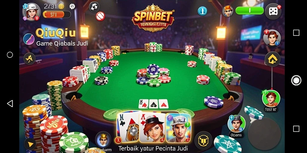 Screenshot gameplay QiuQiu yang menampilkan keseruan permainan.