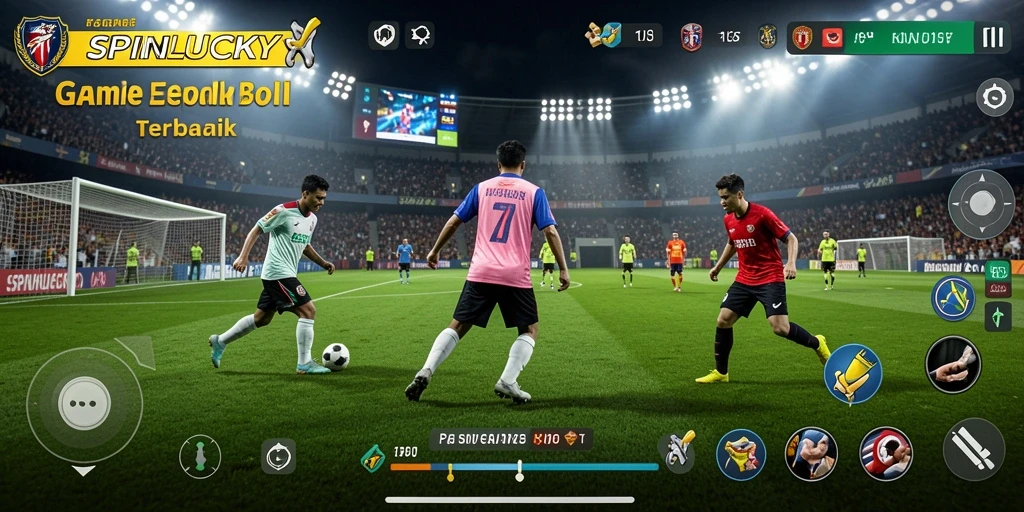 Tampilan gameplay SPINLUCKY yang menegangkan dan seru di lapangan.