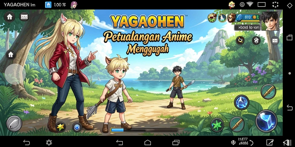 Tampilan gameplay YAGAOHEN yang mengasyikkan dan penuh aksi.