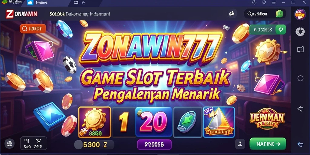 Tampilan gameplay mengasyikkan di ZONAWIN777 dengan grafis menawan.
