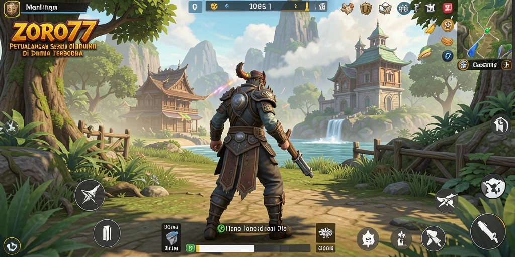 Tampilan gameplay mencengangkan dalam dunia terbuka ZORO77.